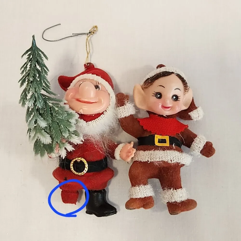 Vintage‎ MCM Elves Elf 1 with Tree 4